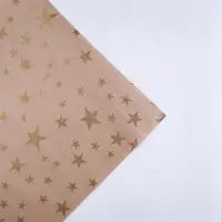 Бумага упаковочная крафт &laquo;Звёзды&raquo;, 70&times;100 см