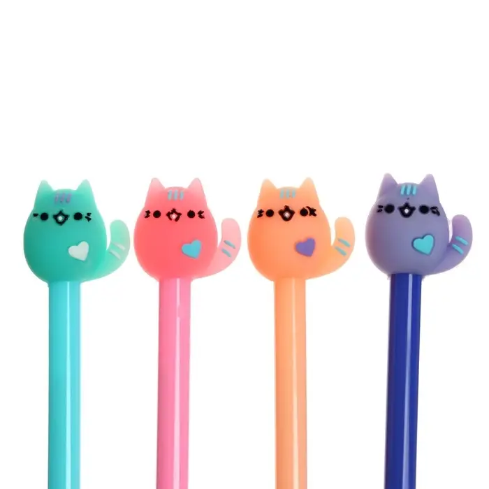 Ручка-прикол Calligrata &laquo;Кошка&raquo;, синий стержень, гелевая, МИКС