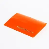 Обложка для паспорта, цвет оранжевый Обложка для паспорта, цвет оранжевый