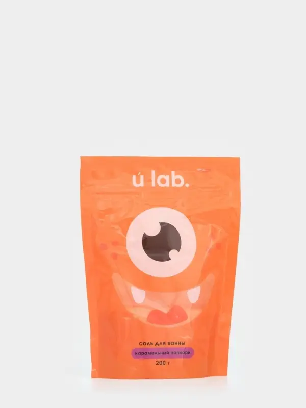 Соль для ванны «Монстрики», 200 г, аромат карамельный попкорн, ULAB Соль для ванны «Монстрики», 200 г, аромат карамельный попкорн, ULAB