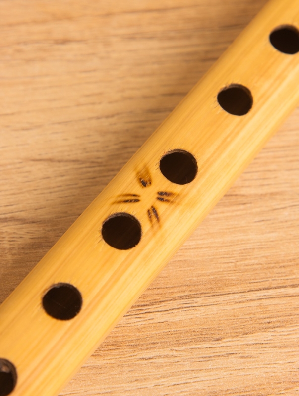 Сувенирный музыкальный инструмент  Сувенирный музыкальный инструмент "Флейта" бамбук, цв. бежевый, 30х2х2 см