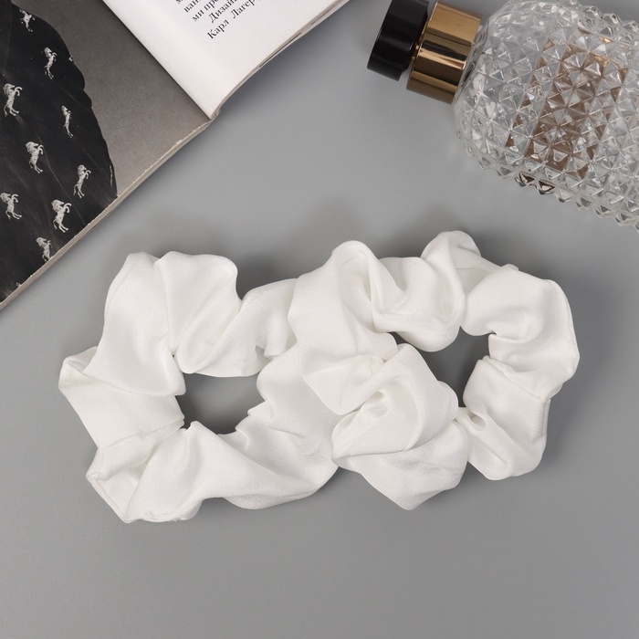 Резинка для волос Резинка для волос "Орбита" (набор 2 шт) Ариадна классик, 10 см, белый