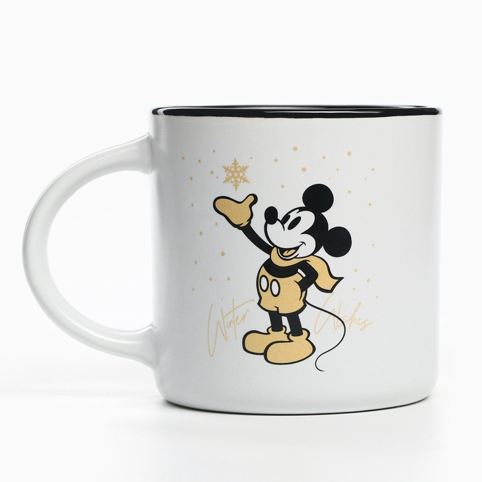 Кружка керамическая новогодняя «Winter wishes» Микки Маус, 350 мл Кружка керамическая новогодняя «Winter wishes» Микки Маус, 350 мл