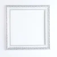 Рама для картин и зеркал Elegance de Lumi, пластик, 40&times;40 см, белая с серебром