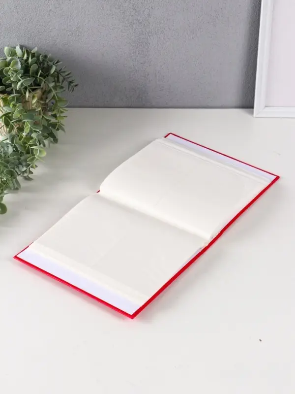 Фотоальбом 200 фото 10X15см, красный, ПП карм.