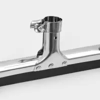 Водосгон для пола, основание нержавеющая сталь, стяжной хомут, 55 см