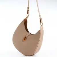 Сумка женская багет TEXTURA на молнии, 27&times;9&times;23 см, бежевая