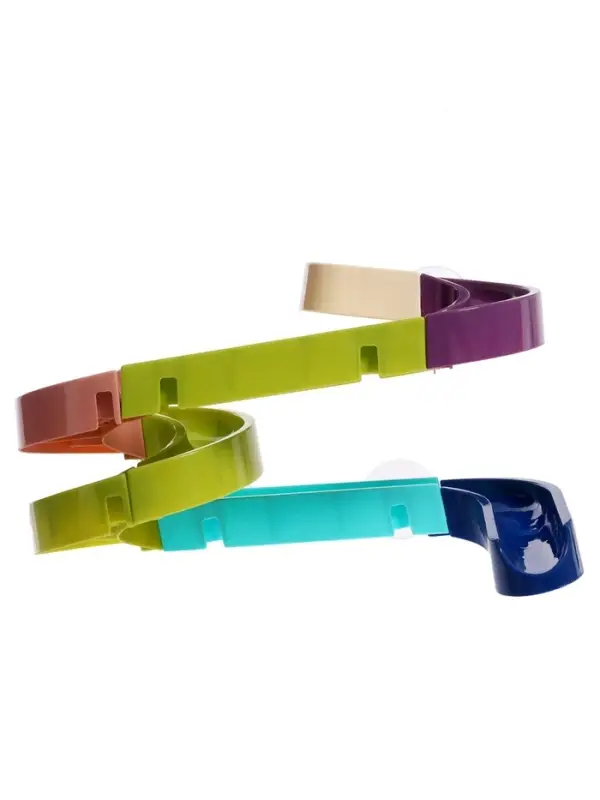 Трек для игры в ванной &laquo;Утиная горка&raquo;, на присосках, крепится на стену