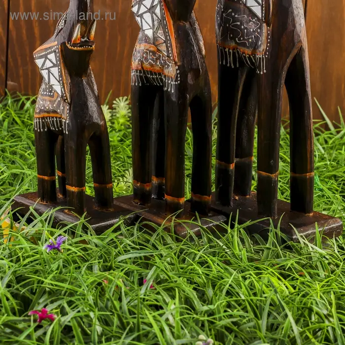 Набор сувенирный "Слоники" (30,40,50) 18х12х50 см