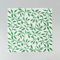 Салфетки бумажные однослойные &laquo;Узоры зеленые&raquo;, 24&times;24, 100 шт.