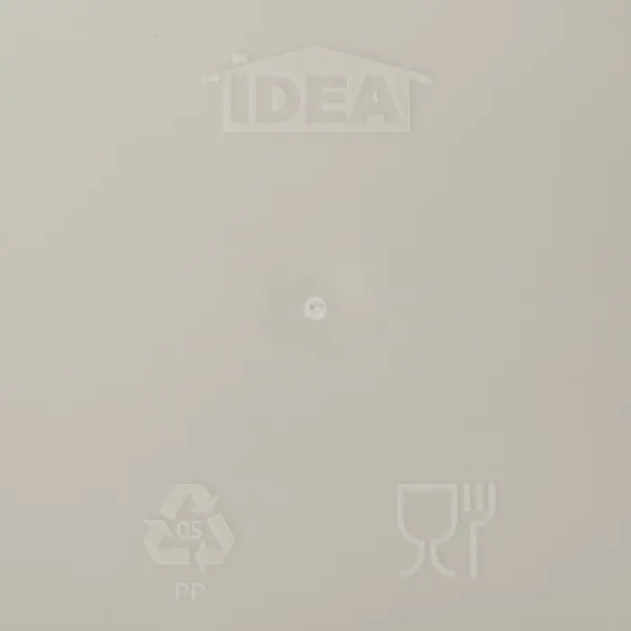 Подставка для столовых приборов IDEA, 2-х секционная, пластик, белая, ротанг