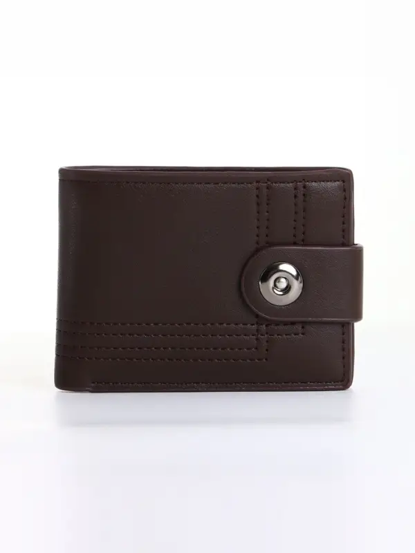 Портмоне мужское на магните, коричневое