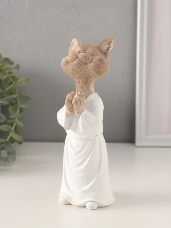 Фигурка полистоун &laquo;Кот-мастер карате&raquo;, 6.5&times;6.5&times;18.5 см