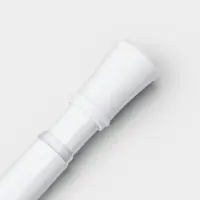 Карниз для ванной комнаты "Эталон" 110-200 см, цвет белый