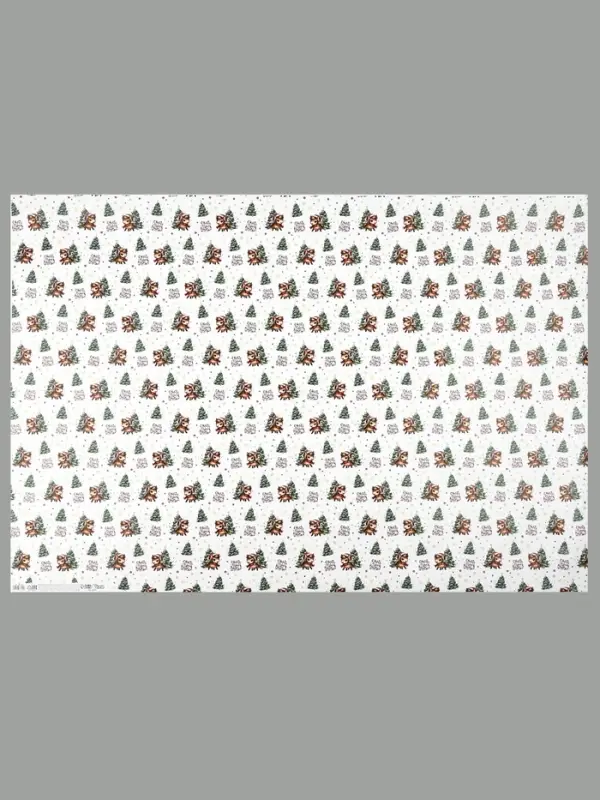 Бумага упаковочная глянцевая &laquo;С Новым годом и Рождеством&raquo;, 70&times;100 см