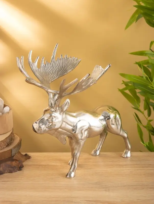 Сувенир "Лось" 33х23х31,5 см, алюминий
