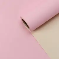 Пленка матовая для цветов двухсторонняя &laquo;Зефир&raquo;, чайная роза - кремовый, 57 см &times; 10 м