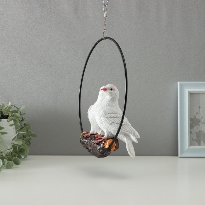 Подвесной декор Подвесной декор "Пара голубей" 24х24х26см
