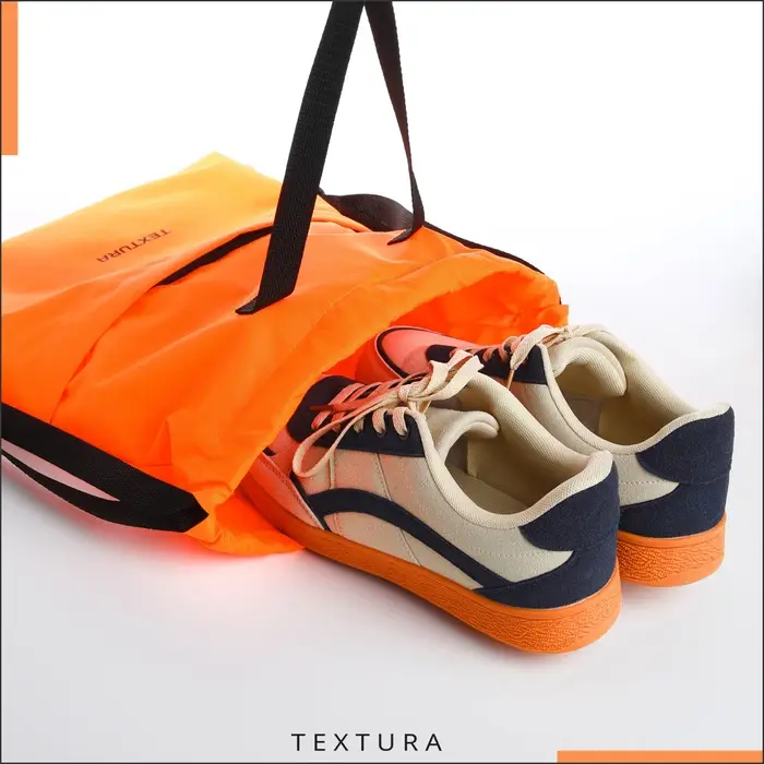 Мешок-сумка для обуви с карманом, TEXTURA, цвет оранжевый Мешок-сумка для обуви с карманом, TEXTURA, цвет оранжевый