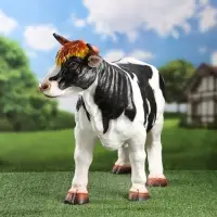 Садовая фигура из полистоуна &laquo;Корова&raquo;, 79&times;26&times;50 см