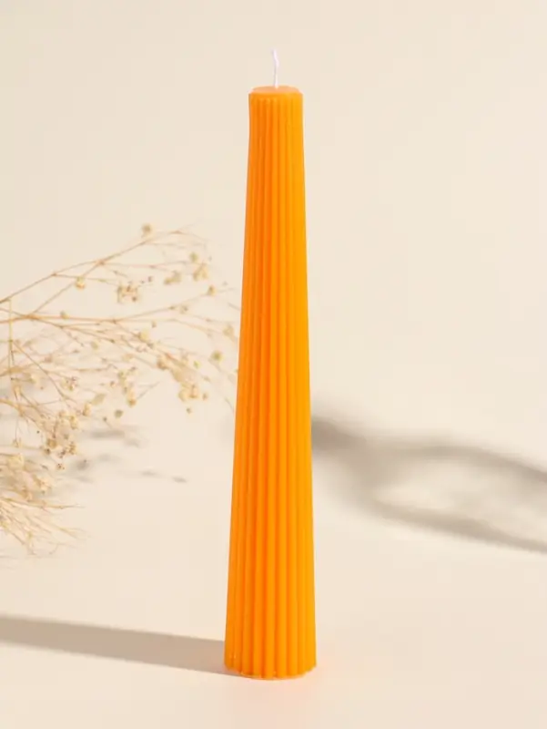 Набор свечей, 3.5х23 см, 2 шт "Башня" апельсин 4х9,5х25 см