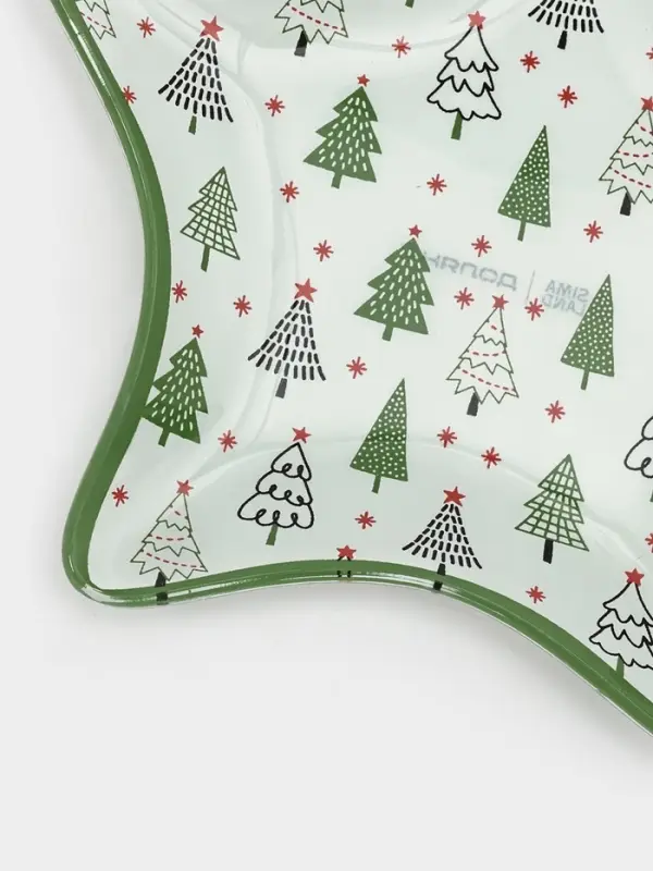 Блюдо сервировочное звезда Блюдо сервировочное звезда "Елочка" 15 см