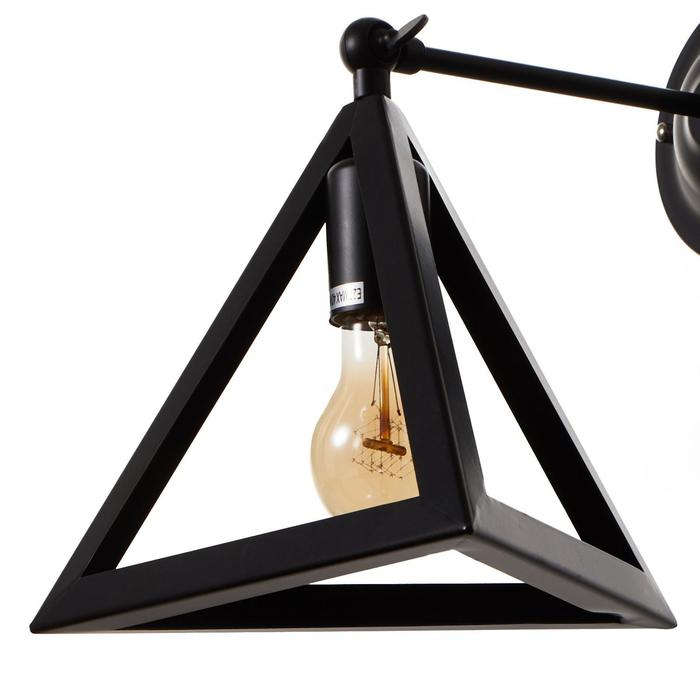 Бра  Бра "Пирамида" 1хE27 40Вт черный 25х30х30 см