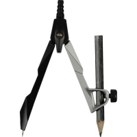 Готовальня Attache BF-BX4 2пр/наб,циркуль 122мм,сер+черн,пл.пенал,европодв