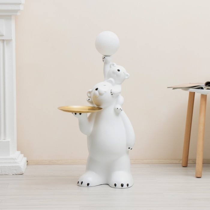 Торшер  Торшер "Умка и мама" LED USB белый 32х32х88см