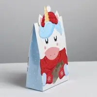 Коробка подарочная новогодняя складная &laquo;Вкусный подарок&raquo;, 15&times;7&times;22 см, Новый год