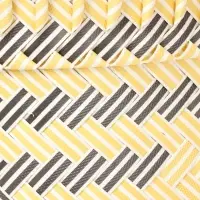 Сумка плетёная, 30&times;15&times;35 см, пластик, бежевая с чёрным