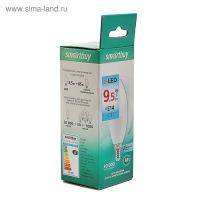 Лампа светодиодная Smartbuy, C37, Е14, 9.5 Вт, 4000 К, дневной белый свет