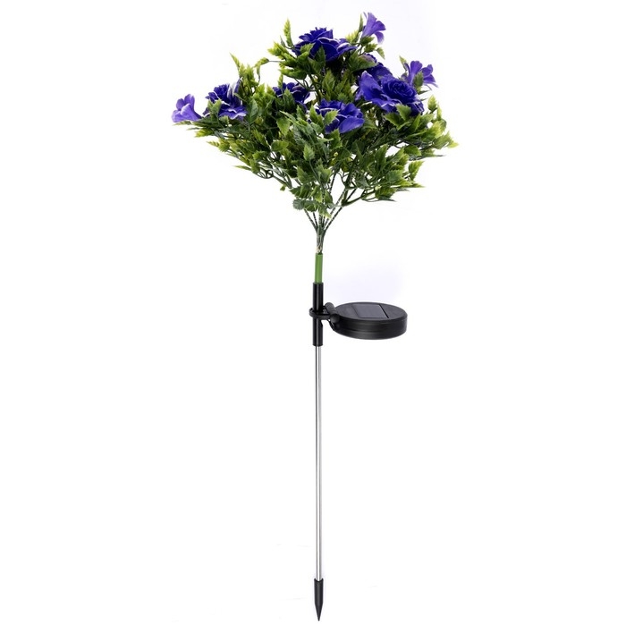 Садовый светильник на солнечной батарее «Кустовая роза», 62 см, 28 LED, свечение тёплое белое Садовый светильник на солнечной батарее «Кустовая роза», 62 см, 28 LED, свечение тёплое белое