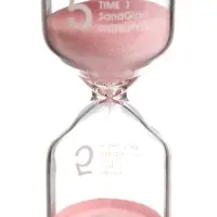Песочные часы на 5 минут &laquo;Макарун&raquo;, 4.4&times;9.8 см, розовые