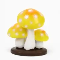 Садовая фигура из полистоуна &laquo;Жёлтый мухомор&raquo;, 15&times;10&times;16 см