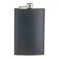 Фляжка для алкоголя Мастер К, 300 мл, 10 oz, армейская, нержавеющая сталь, чёрная