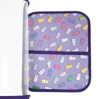 Папка для труда А4 Gummy, молния вокруг/откидная планка