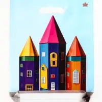 Пакет подарочный &laquo;Яркие карандаши&raquo;, полиэтиленовый с вырубной ручкой, 31&times;40 см, 60 мкм