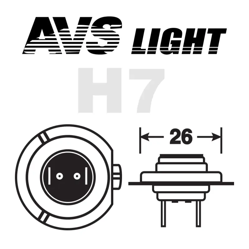 Галогенная лампа AVS SIRIUS/NIGHT WAY/ PB H7.12V.55W. 2шт.