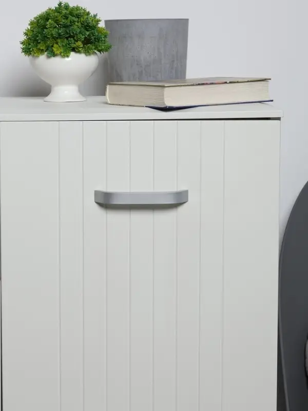 Ручка-скоба мебельная ТУНДРА РС109, м/о 128 мм, цвет матовый хром