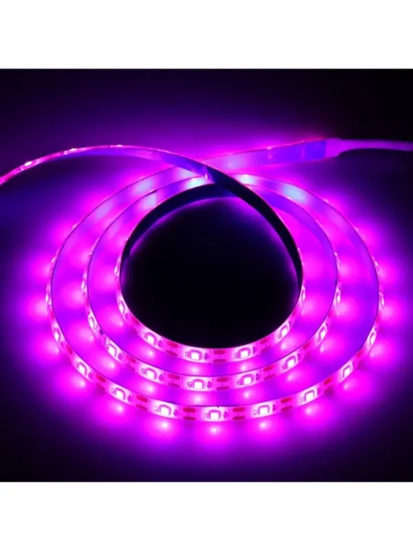 Фитолента для растений Luazon Lighting, светодиодная, 10.3 Вт, 2 м, IP65, 5 В, 60 LED/м, диммер, USB, SMD5050, мультиспектральная