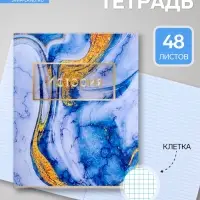 Предметная тетрадь по истории Calligrata &laquo;Мрамор светлый&raquo;, 48 листов, в клетку, со справочным материалом, обложка из мелованного картона