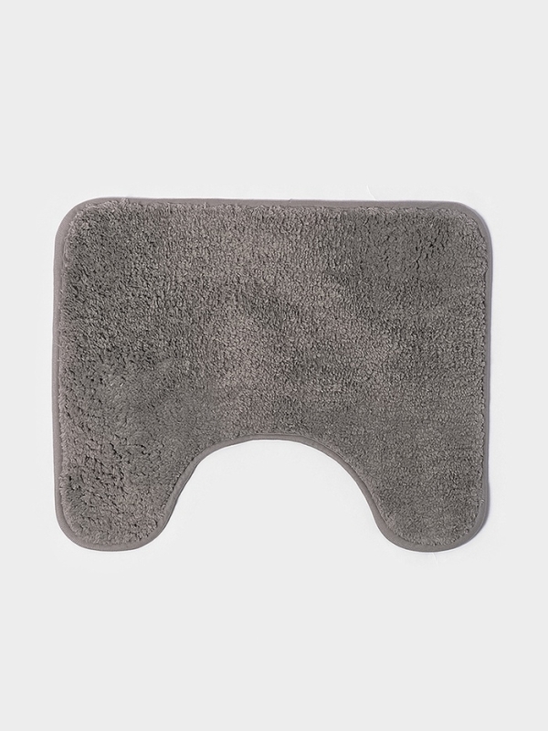 Набор ковриков для ванной Набор ковриков для ванной "Анси" из микрофибры Доляна 40х50 и 50х80 см, серый