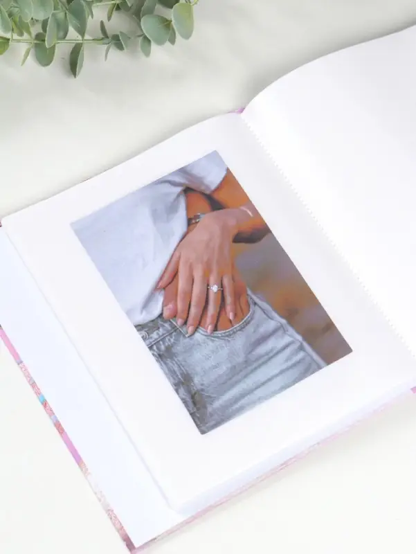 Фотоальбом на 100 фото 13х18 см "Бархатные сердца" в коробке 5х18х20,5 см