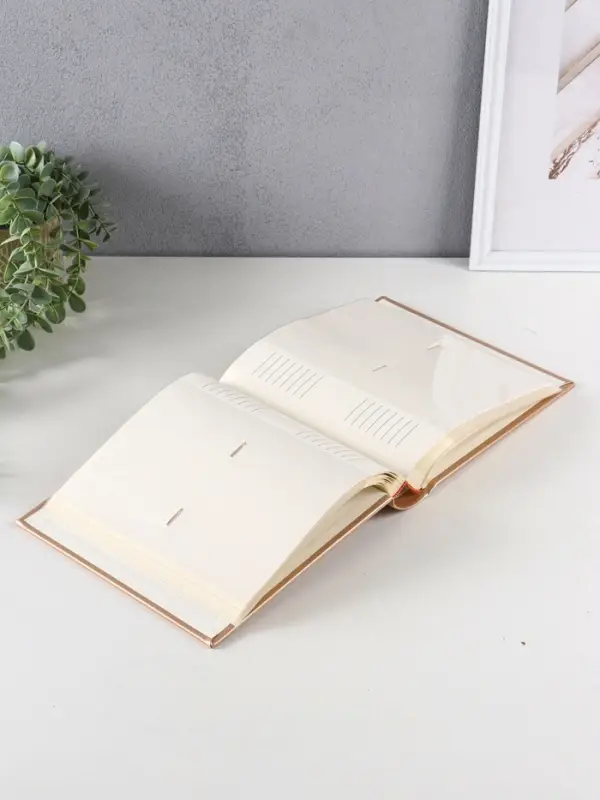 Фотоальбом Делюкс 200ф 10X15см, бум.карм.с мемо, книжн. пер-т, бежевый