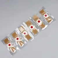 Пластырь для ног, набор - 12 шт., на клеевой основе, бежевый