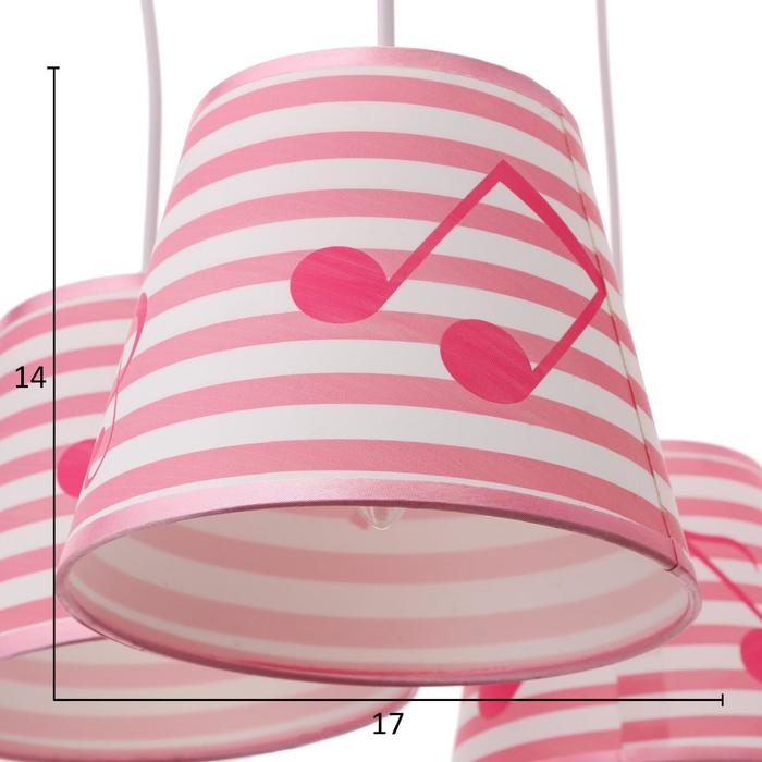 Люстра 86204/5 E27 40Вт розовый 59х54х27-107 см BayerLux