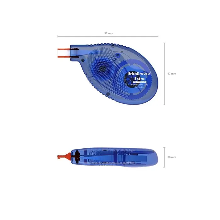 Корректирующая лента 5 мм &times; 8 м, ErichKrause Extra, корпус синий, европодвес