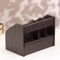 Органайзер 6 секций, ящик, дерево в полоску, 22&times;15&times;16 см