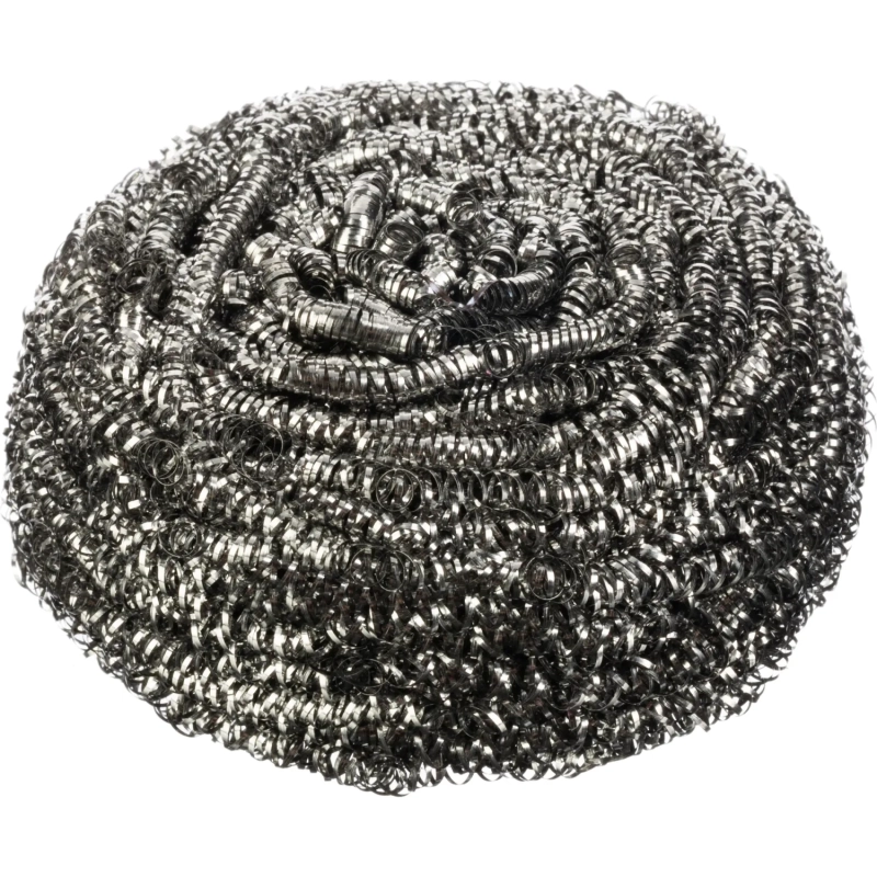 Губка-мочалка для мытья посуды YORK Макси спиральная стальная